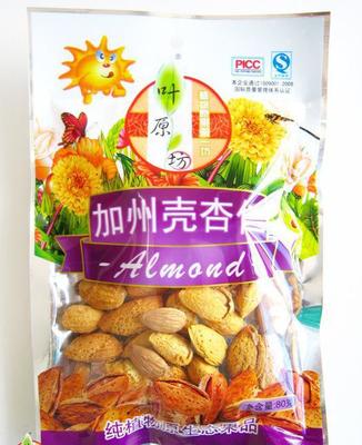 休闲食品叶原80g加州壳杏仁(进口食品 坚果 干果 炒货 团
